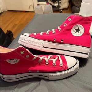Converse Women's Fuchsia High-Top Sneakers